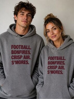 LG Gray Sweatshirt with Maroon Logo Print
